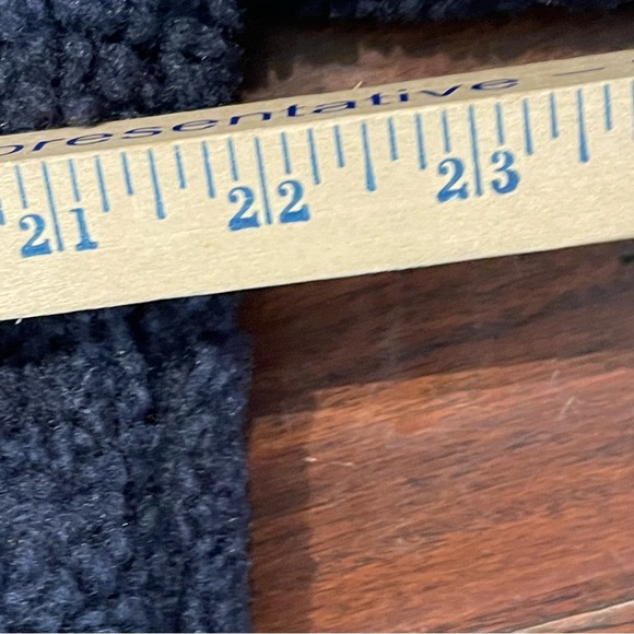 JoyLab Dark Navy Blue Oversized Sherpa Pullover Half Zip Jacket M - Picture 9 of 13